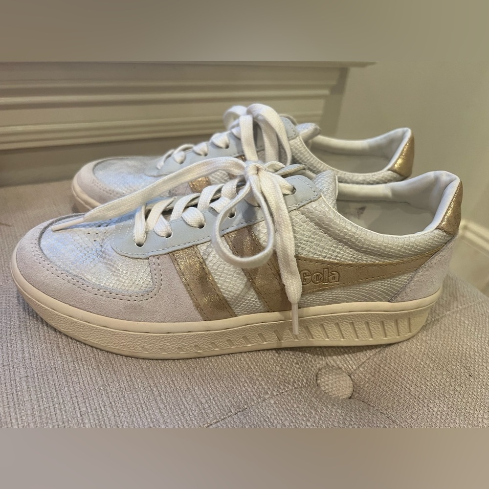 Gola white gold sneakers 7